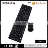 2016 Black Color Wireless Keyboard and Mouse Combo Factory Price thumbnail-4