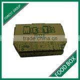 FOOD GRADE DISPOSABLE CORRUGATED FOOD TAKE AWAY BOX FOR PIZZA WITH PRINT thumbnail-1