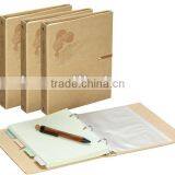 2012 New Design Big Size Notebook With Lined Paper and File Bag