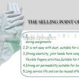Sales Well White With Green PU Coated Labor Gloves in China thumbnail-3