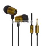 Resin material earphones headphones without mic free sample earphone for mp3 player new products on china market