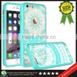 Samco New Arrvial Colored Drawing Beautiful Mandala 3D Flower Case for IPhone 6