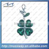 Souvenir Fashion Metal 3D Four Leaf Clovers Key Chain