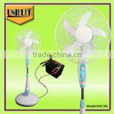 DC Power Water Cooling Solar Panel System Rechargeable 12 Volt dc Air Cooler Fan thumbnail-2