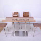 Restaurant Fireretardant Table and Chair Easy Cleaned and Scratch Proof Furniture (FOH-NCP15-13) thumbnail-1