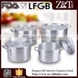 ALUMINUM 4PC MATT FINISH DOUBLE CHROMED HANDLE CASSEROLE SET thumbnail-1