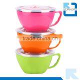 Japanese Stainless Steel Plastic Noodle Bowl With Cover thumbnail-1
