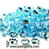 Sky Blue Topaz Semi Precious Gemstone Oval Cut Faceted Gemstone Lot For Jewelry From Wholesaler thumbnail-2