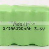 NI-MH 3.6V 2/3AA 350mah Rechargeable Solar Lights Battery Pack thumbnail-1
