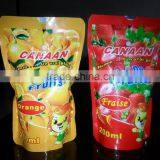 Qingdao Flexible Packing 250ml Laminated Fruit Juice Pouch