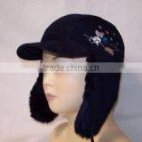 Black Fashionable Winter Cap for Girl