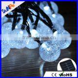 Outdoor Diwali Merry Christmas String Light LED Solar Hanging Decorative Balls Lights for Wedding or Festival