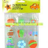 Beautiful DIY Eva Stationery Kids Toy Stamps With Opp Bag