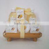 Skin Care Set in Bamboo Basket With Shower Gel and Body Lotion.. thumbnail-1