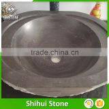 Hand Carved Blue Limestone Vanity Wash Basin for Bathroom thumbnail-2