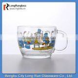 LongRun 490ml Heavy Body Juice Beverage Glass Mugs With Lid, Custom Sprinting,manufacturer
