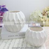 Bowl Shaped Origami Ceramic Flower Pot