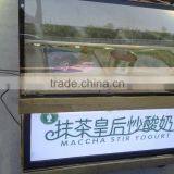 Frozen Yogurt Fruit Ice Cream Rolls Making Machine With Real Fruit thumbnail-6