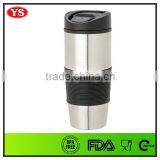 16oz Double Wall Insulated Silicone Stainless Steel Mug thumbnail-3