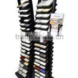 SR6001 Quartz Stone Double Tower Display Rack Stand With Plastic Pallet for Promotion