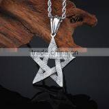 Vintage Jewelry Stainless Steel Fashion Pentagram Pendant thumbnail-2