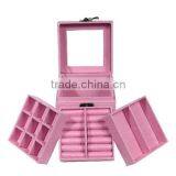 Christmas Gift 3 Sheets Inside Lint Jewelry Box for Girls thumbnail-4