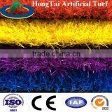 25mm Height Artificial Rainbow Grass Turf Wall for Kindergarten thumbnail-6