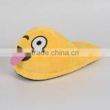 Free Size Indoor Emoji Slippers/plush Emoji Shoes/ Soft Slippers Plush for Man and Women