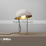White Metal Shape Dask Light Round Table Lamps thumbnail-2