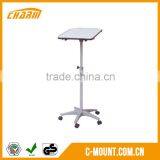 Wooden Height Adjustable Projector Laptop Trolley Easy Moving