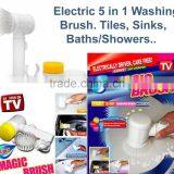 Best Household Scrubber for Bathtubs and Shower Electric Kitchen Bathroom Cleaning Brush thumbnail-1
