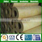 China supplier super mineral wool pipe insulation, 1" Steam heat resistant rock wool pipe/