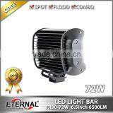 6.5in 72W Quad Row Powersports off Road 4x4 ATV UTV Racing Led Light Bar Driving Lamp thumbnail-3