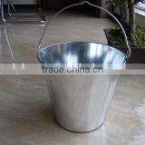 10L Metal Galvanized Buckets With Wooden Handle for US thumbnail-2