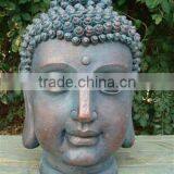 Chinese Style Fibrstone Made Buddha Head for Wholesale thumbnail-3