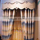European Style Living Room Colourful Curtain/ Luxury Embroidery Curtains Fabric With Valance thumbnail-1