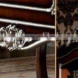 Luxury American Style Office Desk, Royal Palace Study Room Furniture, Wooden Hand Carved Writing Desk (BF01-ML016) thumbnail-4