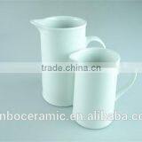 White Strong Porcelain Milk Jug in Coffee & Tea Sets 500 ml of Set 2 Wholesale thumbnail-1