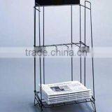 Black Broad Sheet Newspaper Rack thumbnail-1