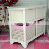 white wooden storage cabinet with drawer