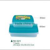 Set of 4pcs Rect.Storage Lunch Box and Food Meal Prep Container Set thumbnail-2