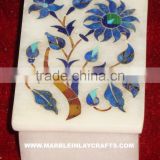 Designer Marble Inlay Box, Handcrafted Marble Box, Handmade Marble Box, Marble Jewellery Box