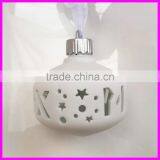 Wholesale Price Ceramic Gifts With Hollow LED Design Christmas Decoration thumbnail-6
