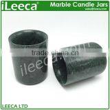 Dark Green Marble Jars for Candle Making thumbnail-4
