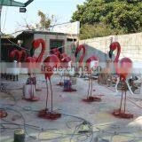 Garden Decoration Animals Resin Crafts Fiberglass Flamingo Statue thumbnail-4