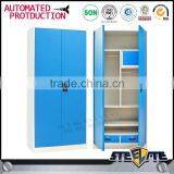 2 Door Cheap Bedroom Steel Metal Almirah Wardrobe Clothes Closet With Doors thumbnail-6