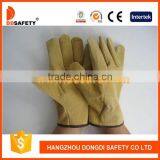 DDSAFETY High Quality Driver Gloves Pig Split Leather Glove