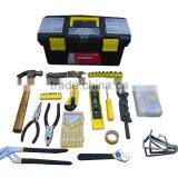 LB-304 63pcs Hand Tool Set Tool Kit in Black and Yellow Plastic Case