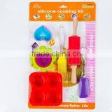 Kids Cake Baking Set Silicone Bakeware Cake Cutters Cookie Moulds thumbnail-2