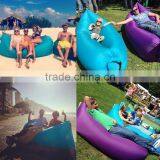 Convenient Outdoor Inflatable Lounger Hangout Nylon Fabric Sleeping Compression Air Bag thumbnail-3